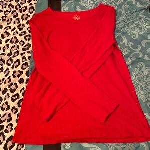 Red long sleeve shirt